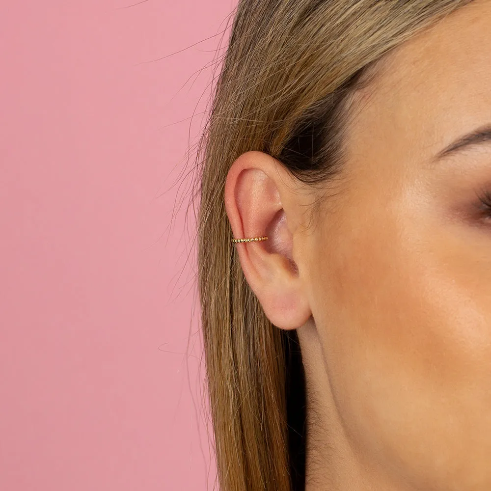 Solid Beaded Ear Cuff sold by Adina Eden's product image thumbnail 4