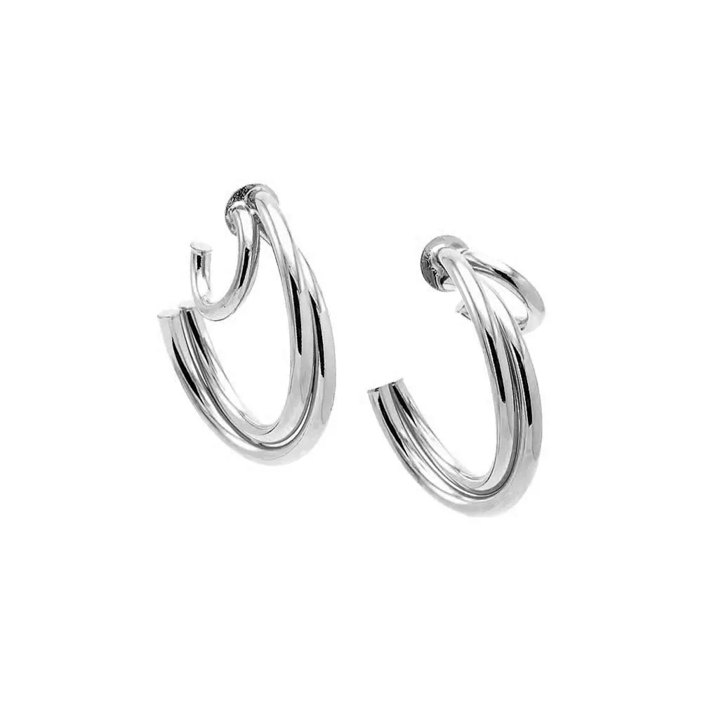 Triple Hollow Hoop Earring sold by Adina Eden's product image thumbnail 3