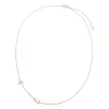 Diamond Pave Sideway Double Initial Necklace 14K sold by Adina Eden's