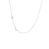 Diamond Pave Sideway Double Initial Necklace 14K sold by Adina Eden's