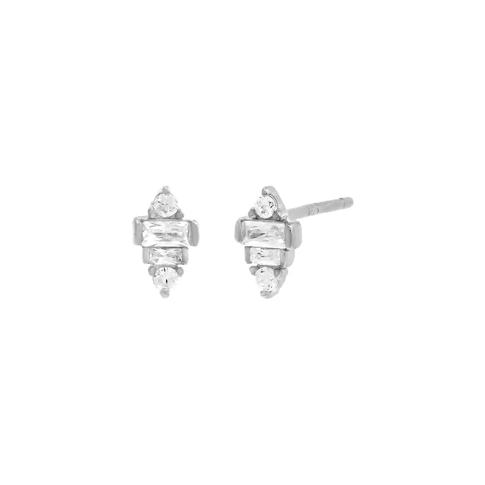 Tiny Multi Shape Stud Earring sold by Adina Eden's product image thumbnail 4