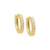 CZ Mini Huggie Earring sold by Adina Eden's
