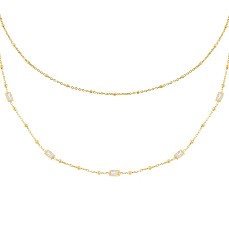 Beaded Chain Necklace Combo Set sold by Adina Eden's