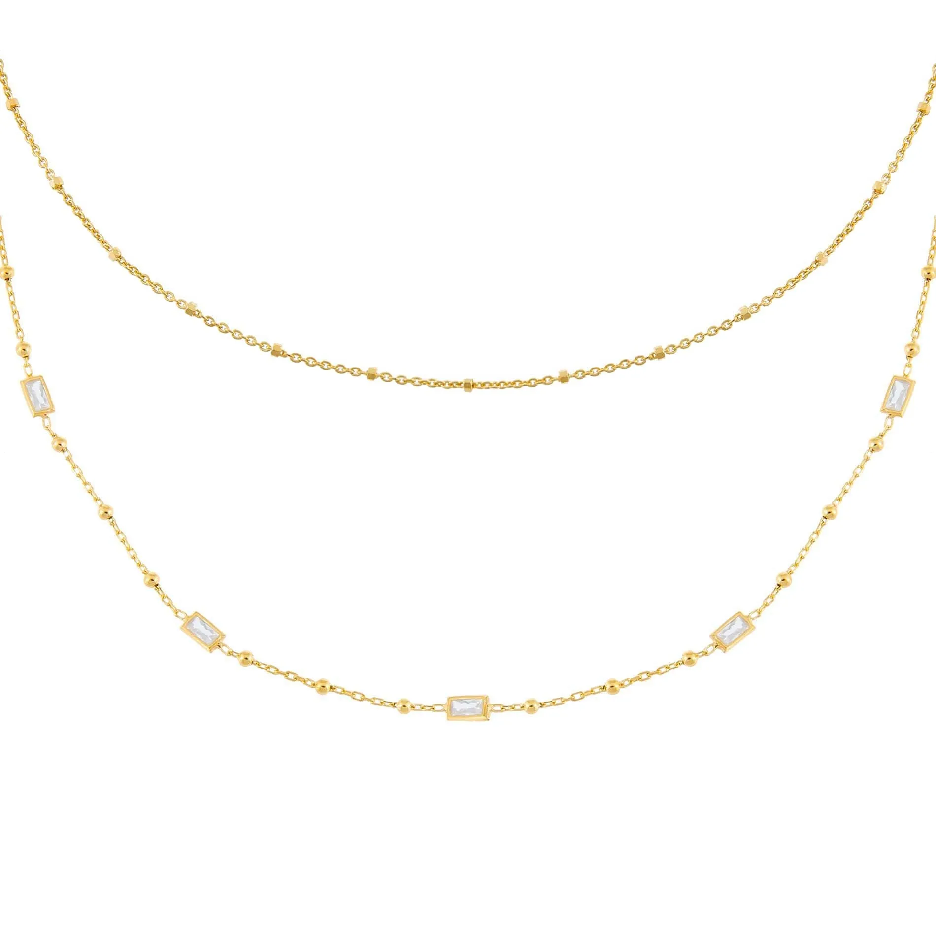 Beaded Chain Necklace Combo Set sold by Adina Eden's