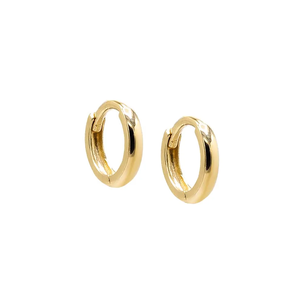 Thin Solid Cartilage Huggie Earring 14K sold by Adina Eden's
