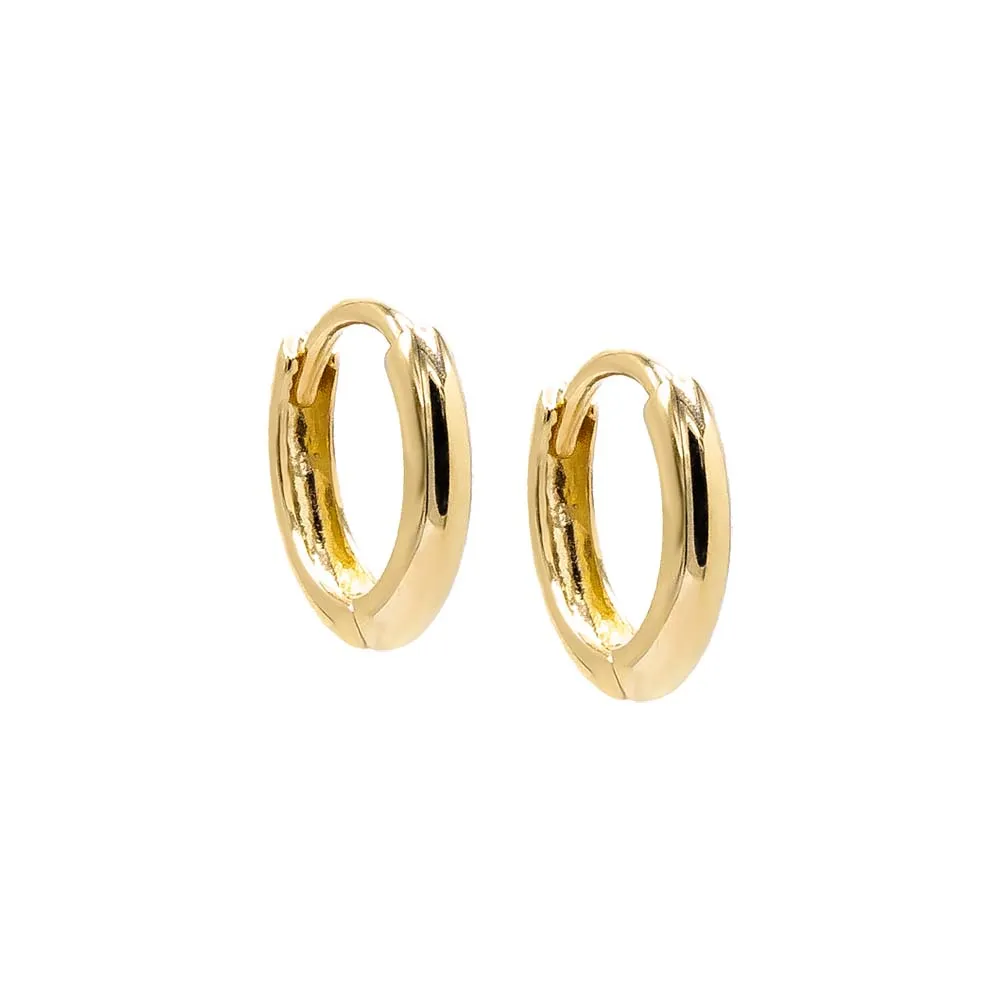 Thin Solid Cartilage Huggie Earring 14K sold by Adina Eden's product image thumbnail 3