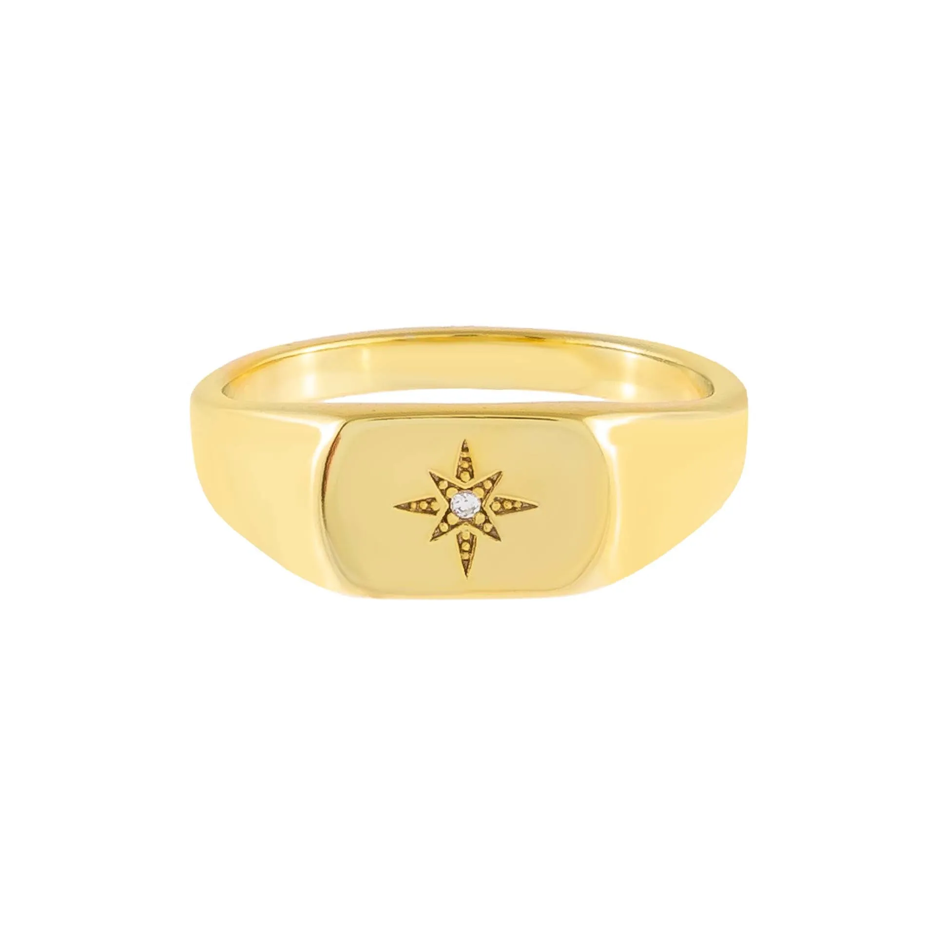 Starburst Signet Ring sold by Adina Eden's product image thumbnail 3