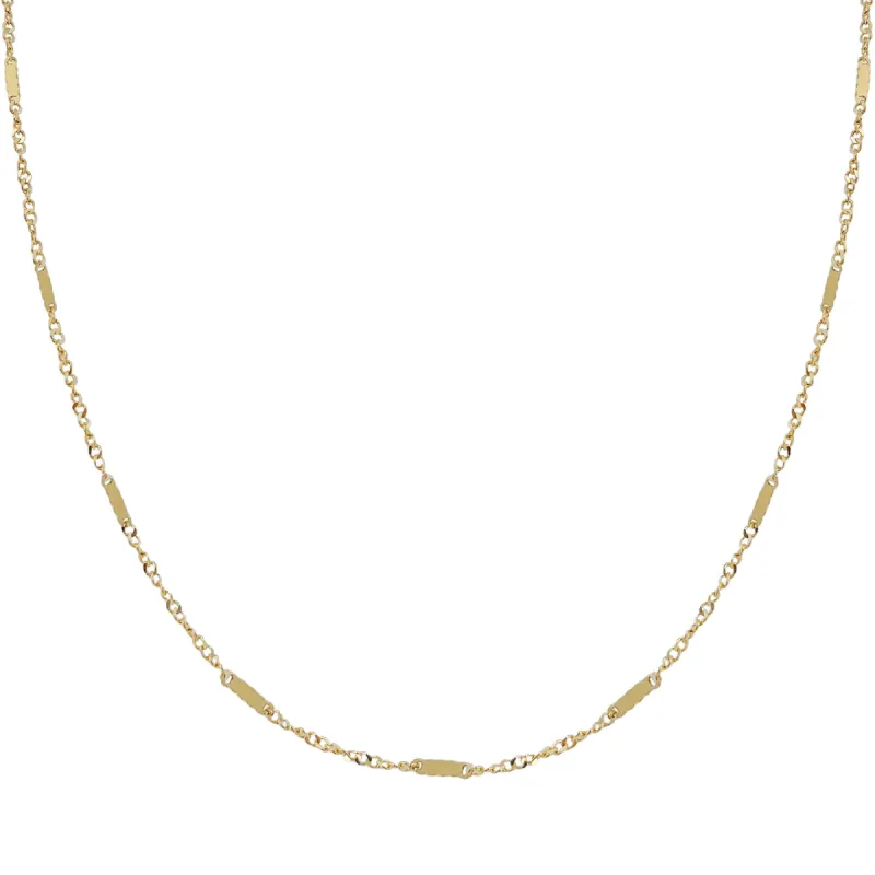 Thin Multi Bar Necklace 14K sold by Adina Eden's