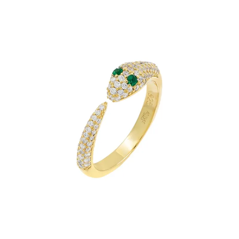 Pavé Snake Claw Ring sold by Adina Eden's