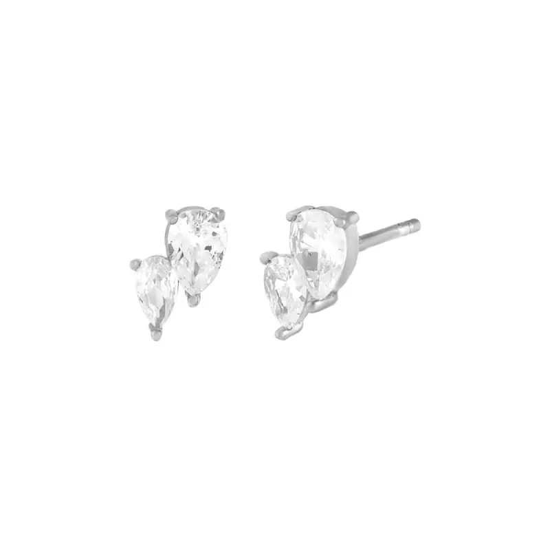 Double Teardrop Stud Earring sold by Adina Eden's