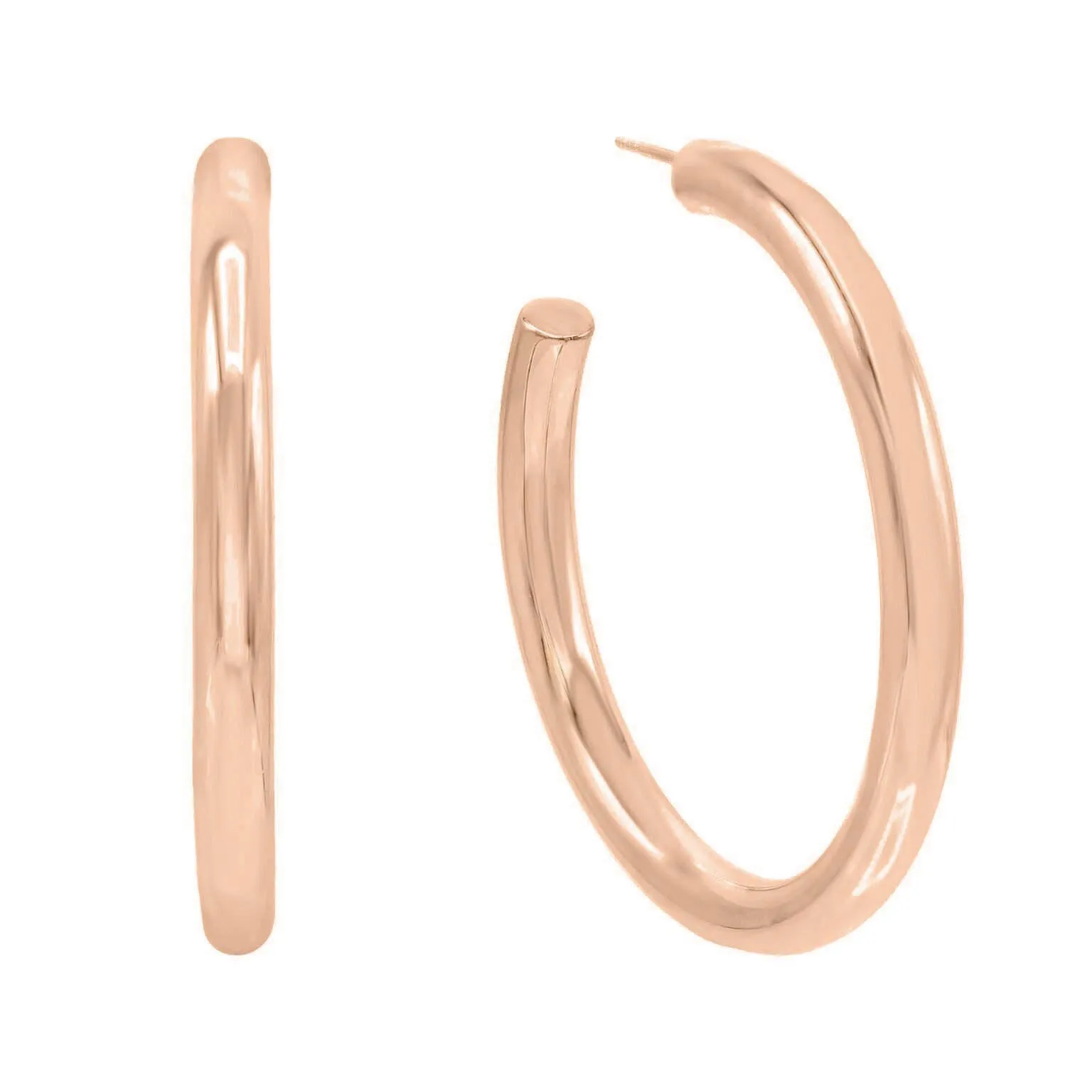 Large Hollow Hoop Earring 14K sold by Adina Eden's