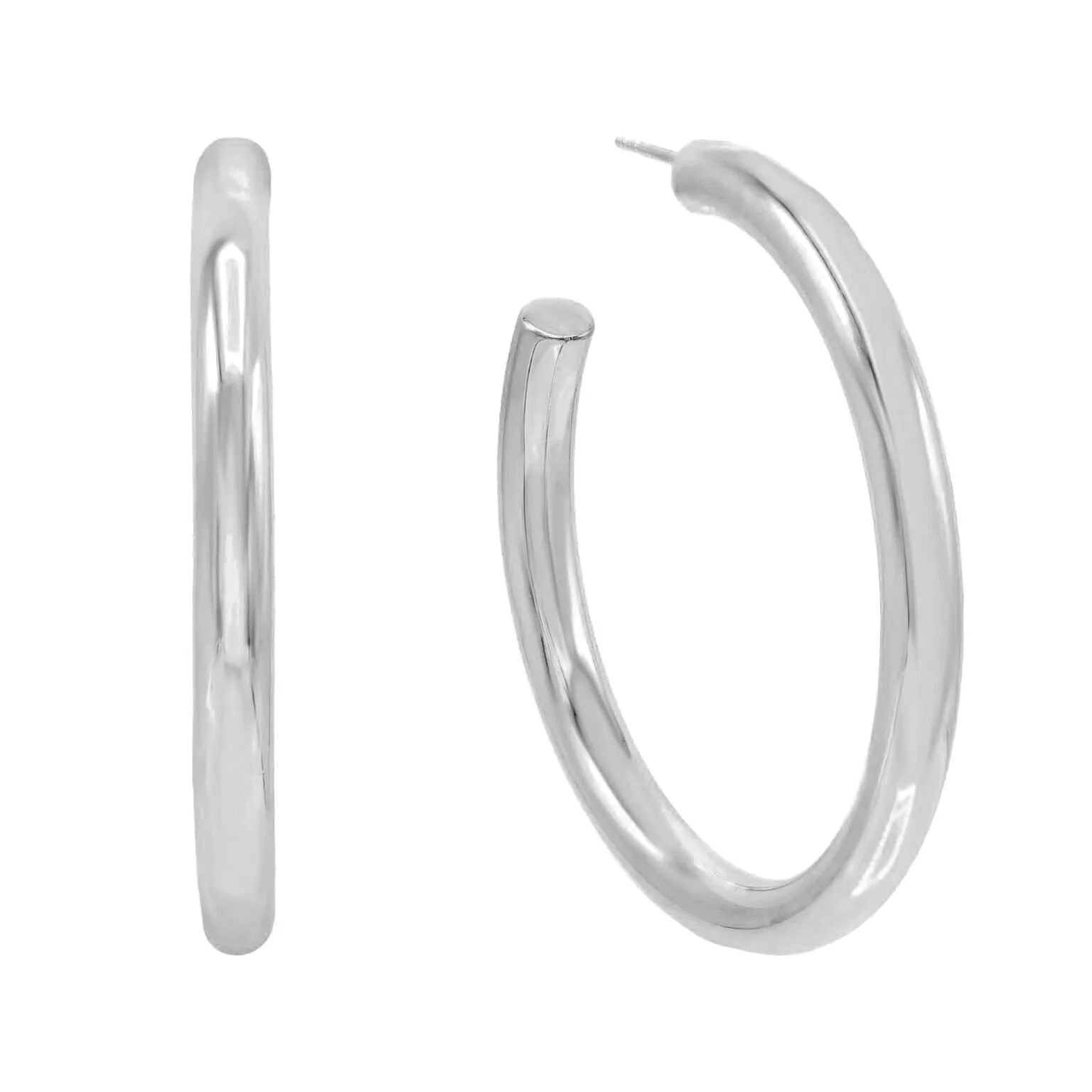 Large Hollow Hoop Earring 14K sold by Adina Eden's product image thumbnail 4