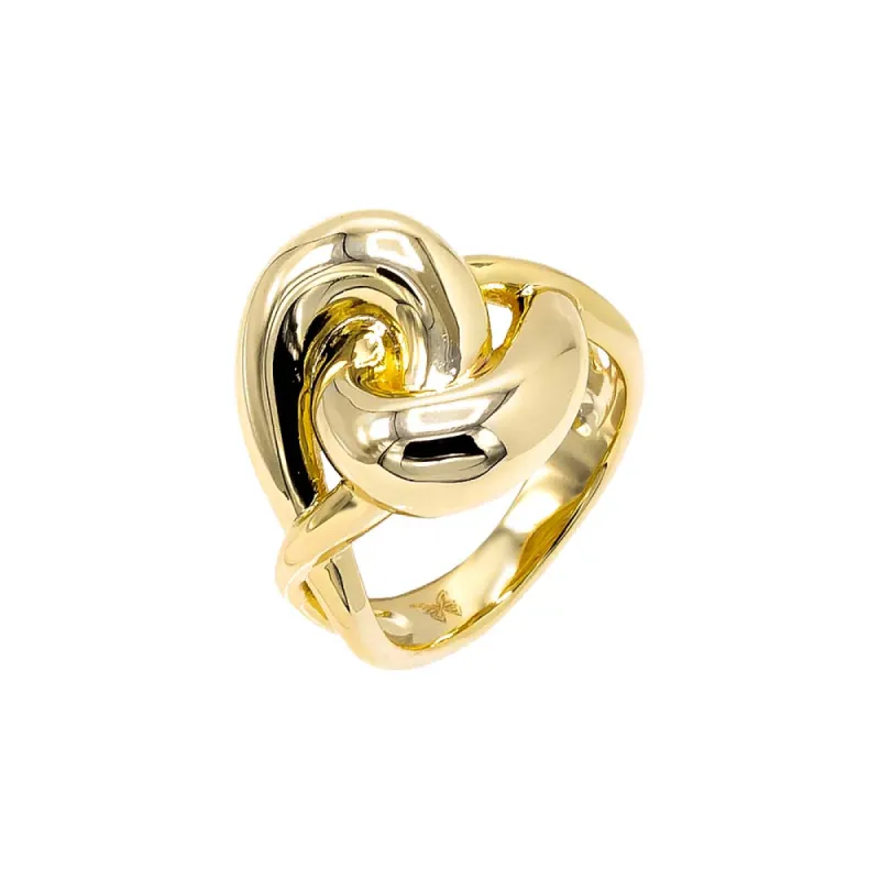 Solid Jumbo Interlocked Statement Ring sold by Adina Eden's
