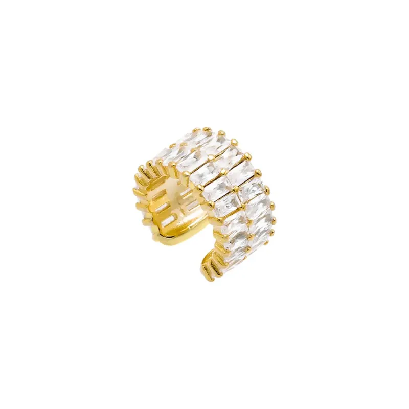 Double Row Baguette Ear Cuff sold by Adina Eden's