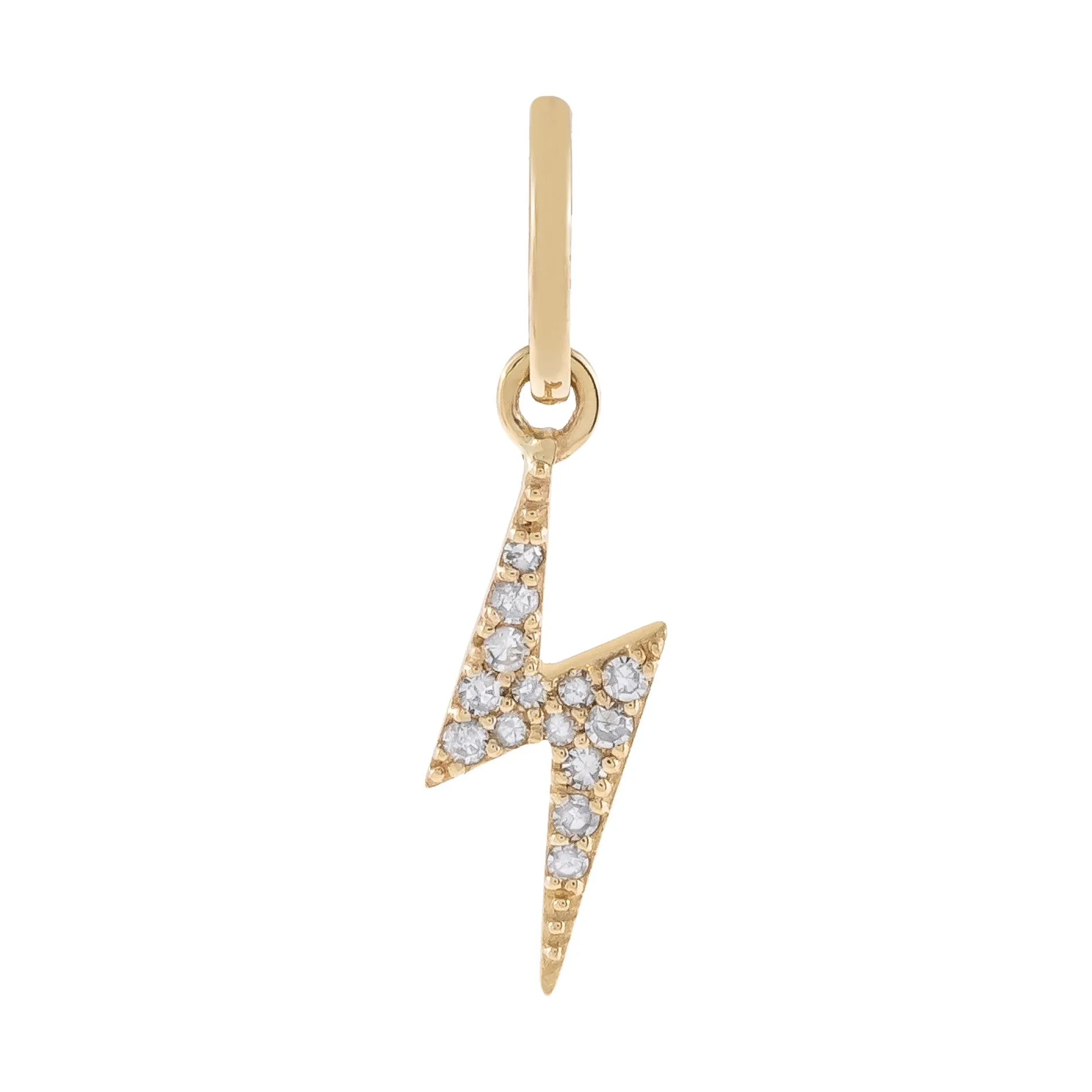 Diamond Bolt Charm 14K sold by Adina Eden's