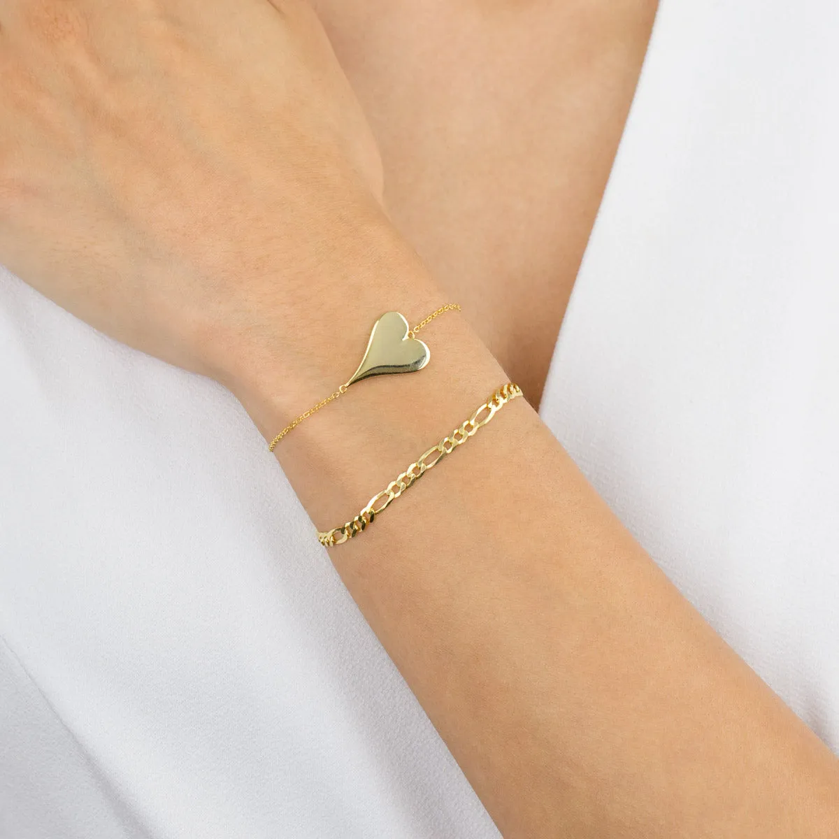 Engravable Heart Bracelet sold by Adina Eden's product image thumbnail 2