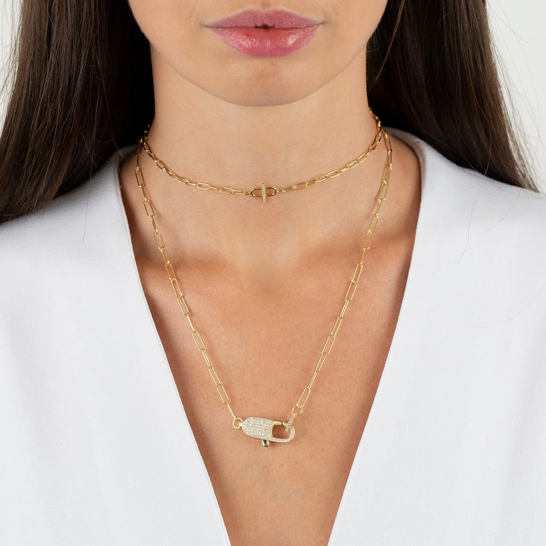 CZ Toggle Multi Link Choker sold by Adina Eden's product image thumbnail 2