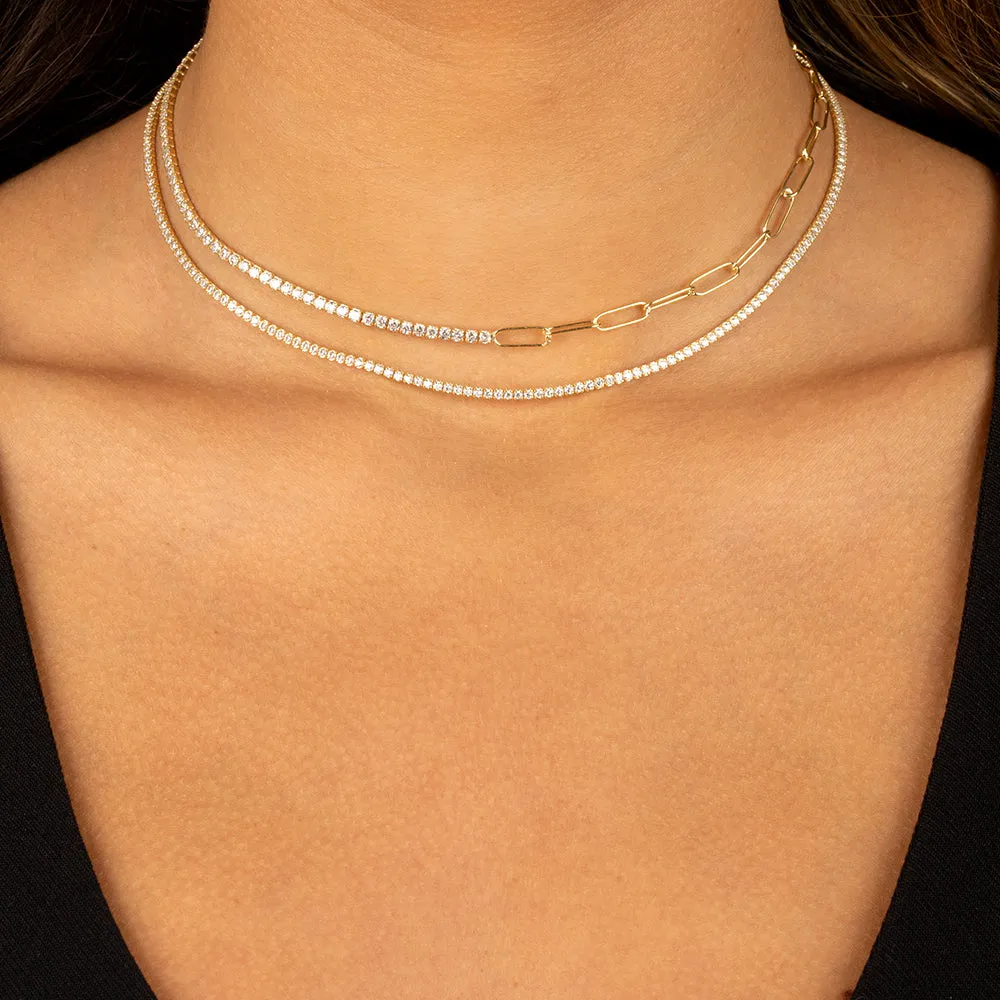 The Thin Tennis Necklace Combo Set sold by Adina Eden's product image thumbnail 2