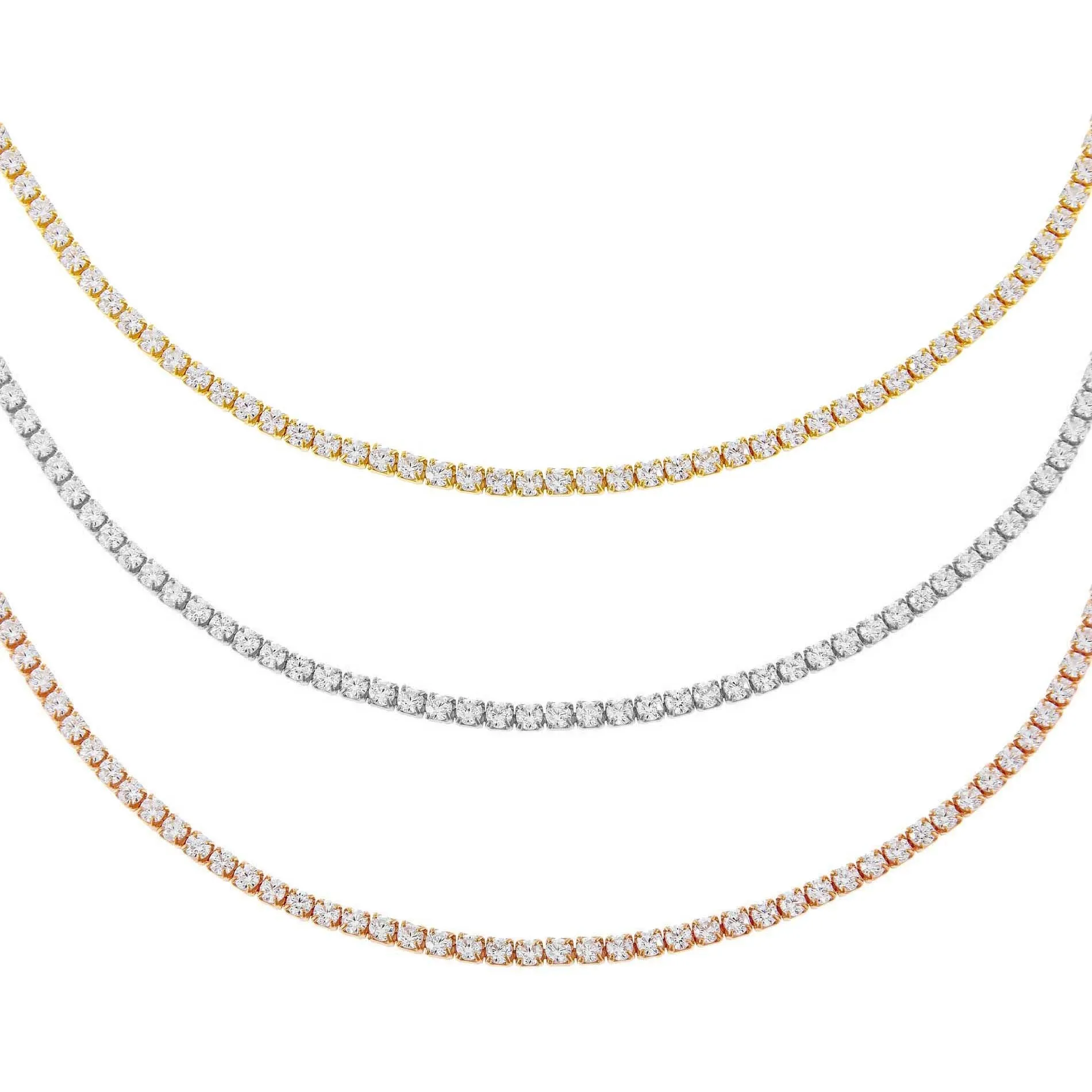 Thin Tennis Choker Combo Set sold by Adina Eden's