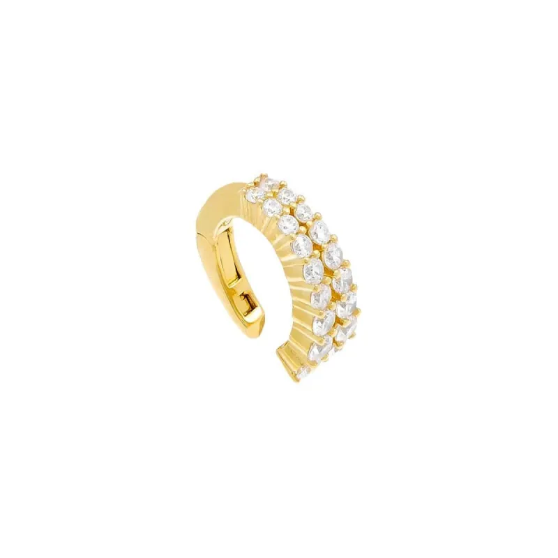 Graduated Double Row CZ Ear Cuff sold by Adina Eden's