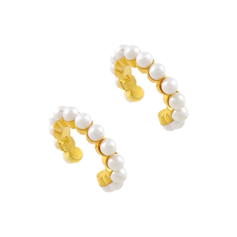 Pearl Ear Cuff Set sold by Adina Eden's