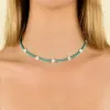Turquoise Smiley Face Beaded Choker sold by Adina Eden's