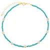 Turquoise Smiley Face Beaded Choker sold by Adina Eden's