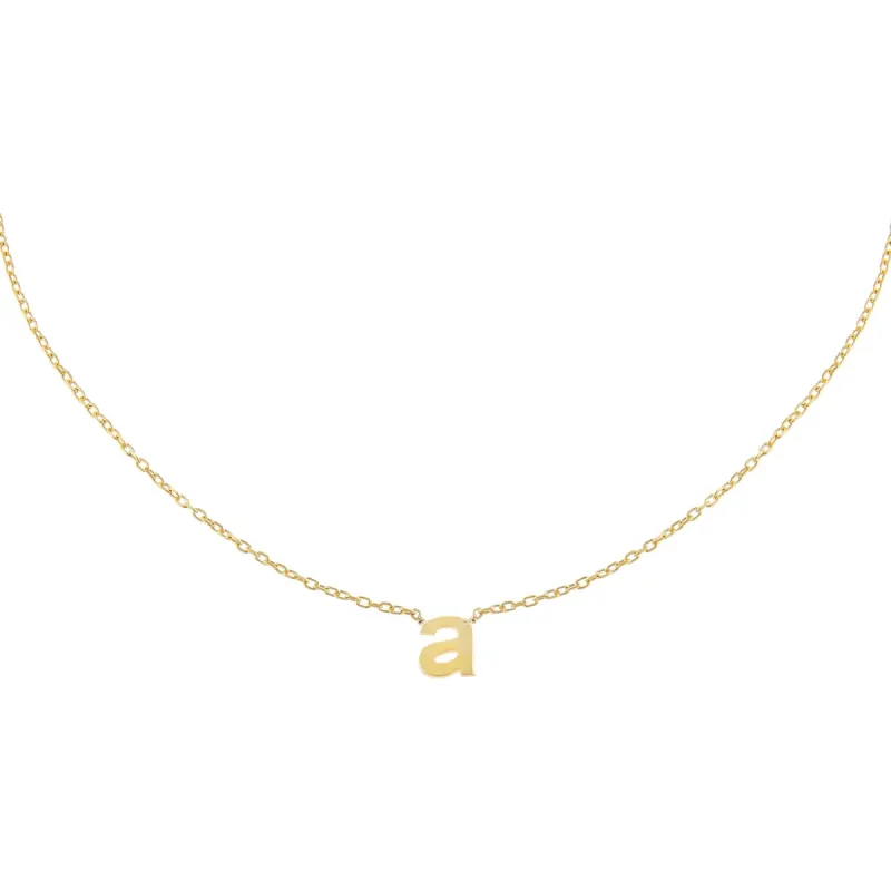 Solid Lowercase Initial Choker sold by Adina Eden's
