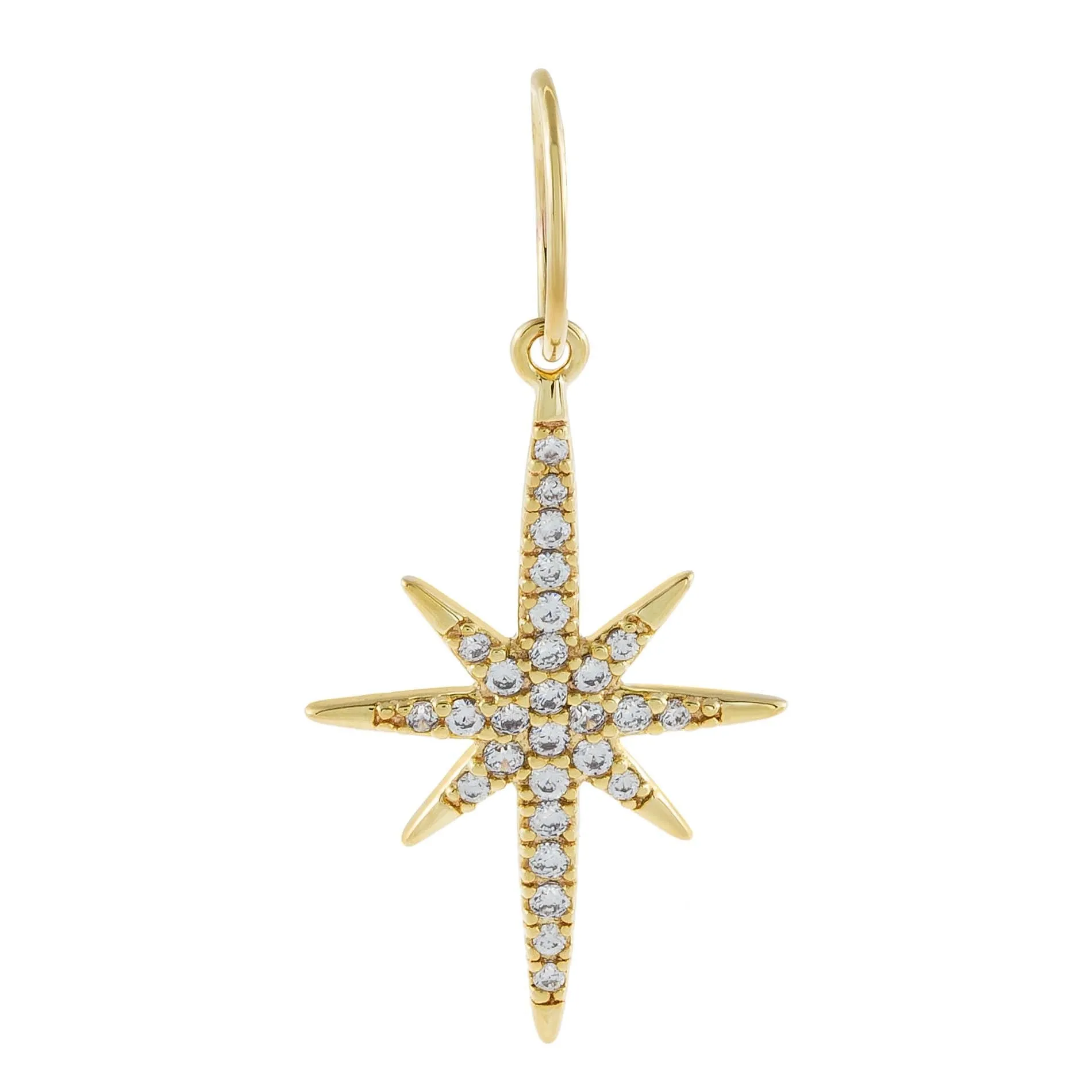Pavé Starburst Charm sold by Adina Eden's