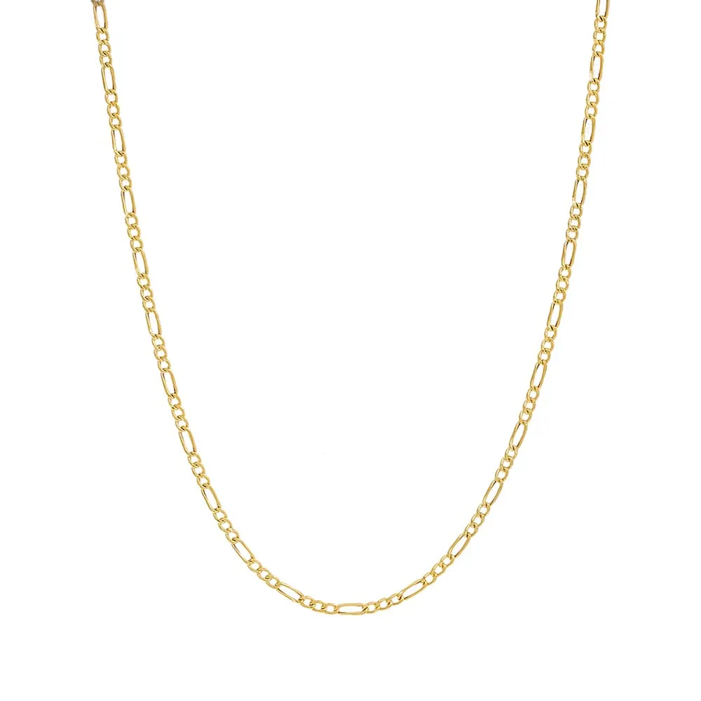 Figaro Chain Necklace 14K sold by Adina Eden's product image thumbnail 4