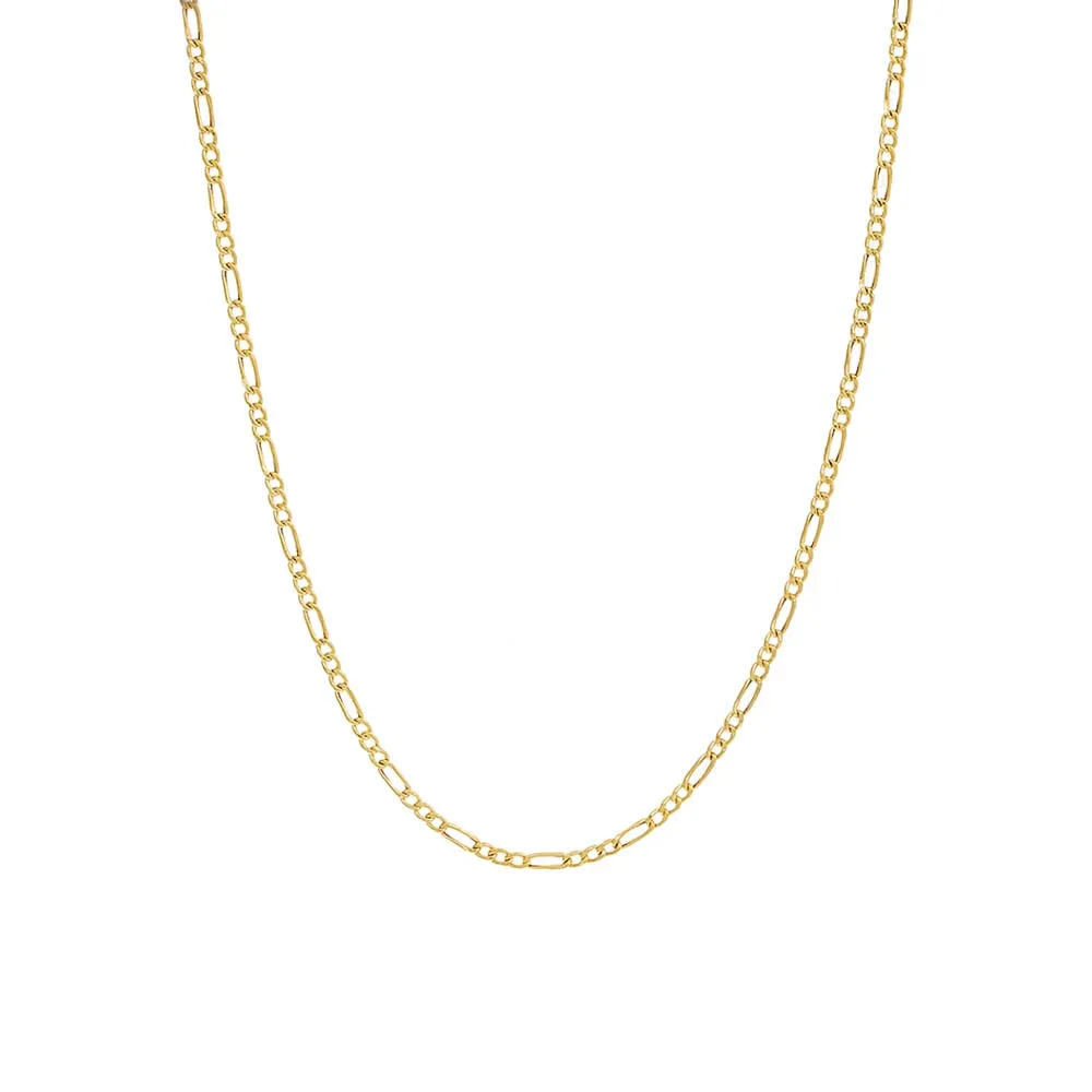 Figaro Chain Necklace 14K sold by Adina Eden's