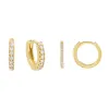 CZ Huggie Earring Combo Set sold by Adina Eden's