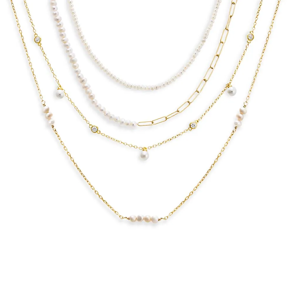 The Queen Of Pearls Necklace Combo Set sold by Adina Eden's