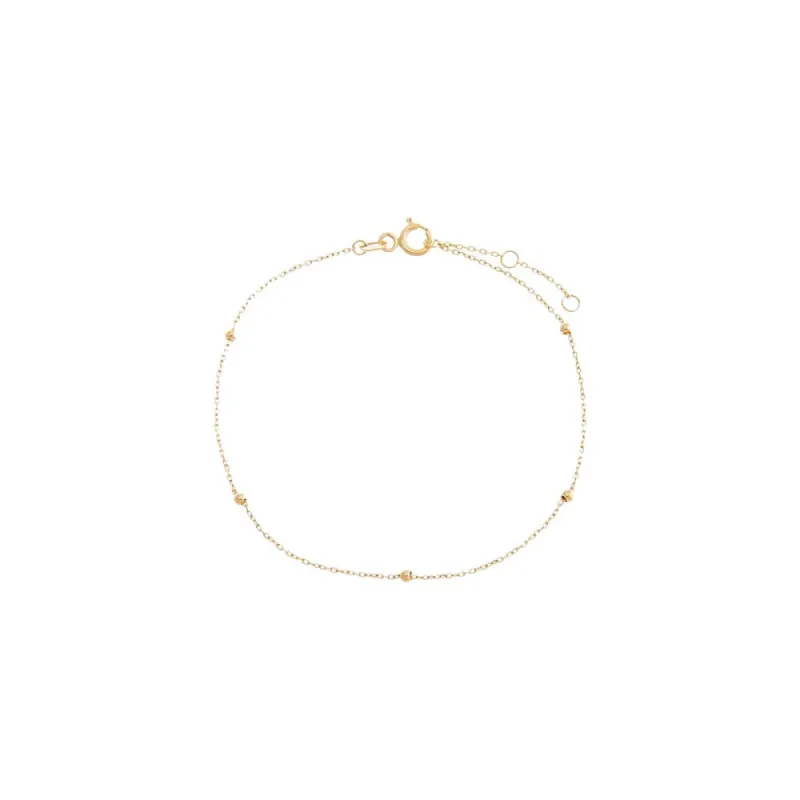 Solid Ball Chain Bracelet 14K sold by Adina Eden's
