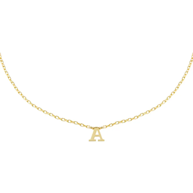 Uppercase Initial Choker sold by Adina Eden's