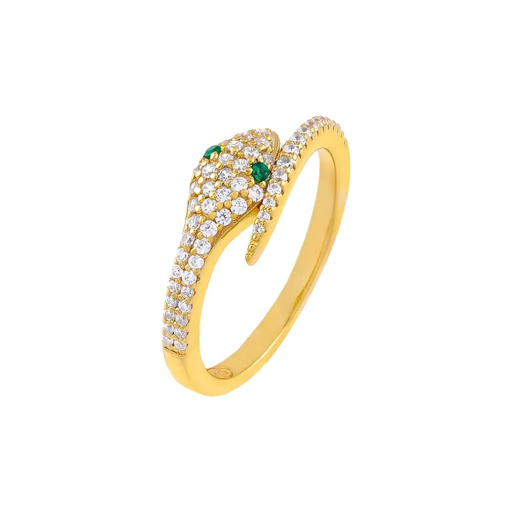 Pavé Snake Ring sold by Adina Eden's