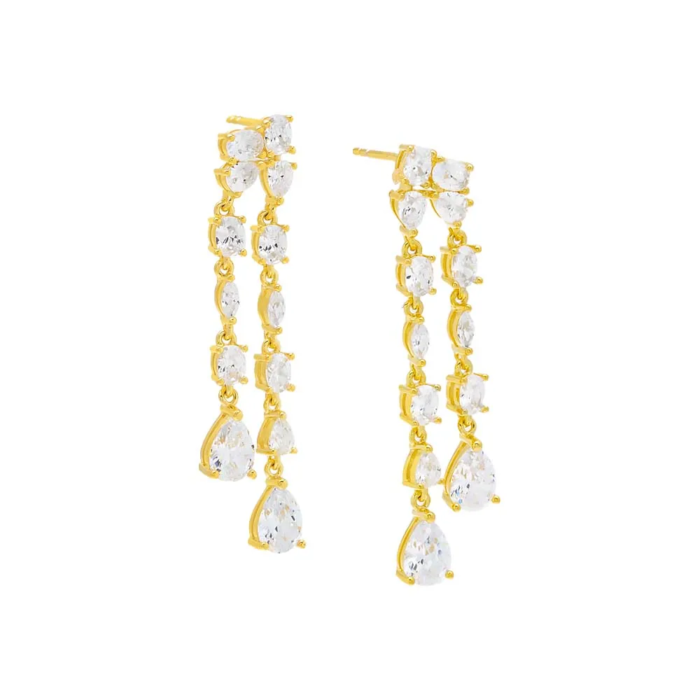 Multishape Drop Down Stud Earring sold by Adina Eden's