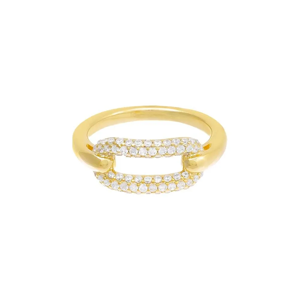 Pavé Link Ring sold by Adina Eden's product image thumbnail 3