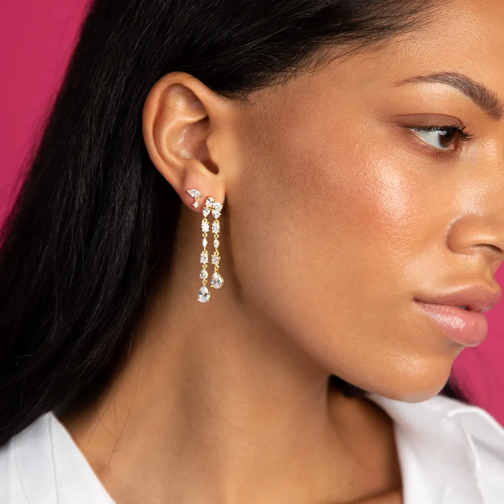 Multishape Drop Down Stud Earring sold by Adina Eden's product image thumbnail 4