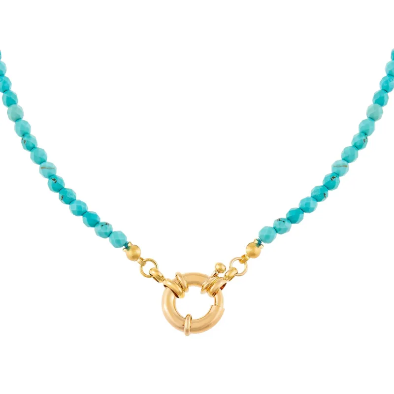 Turquoise Toggle Necklace sold by Adina Eden's