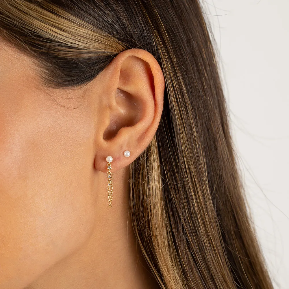 Pearl Stud Earring sold by Adina Eden's product image thumbnail 2