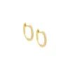 Pavé Dainty Huggie Earring sold by Adina Eden's