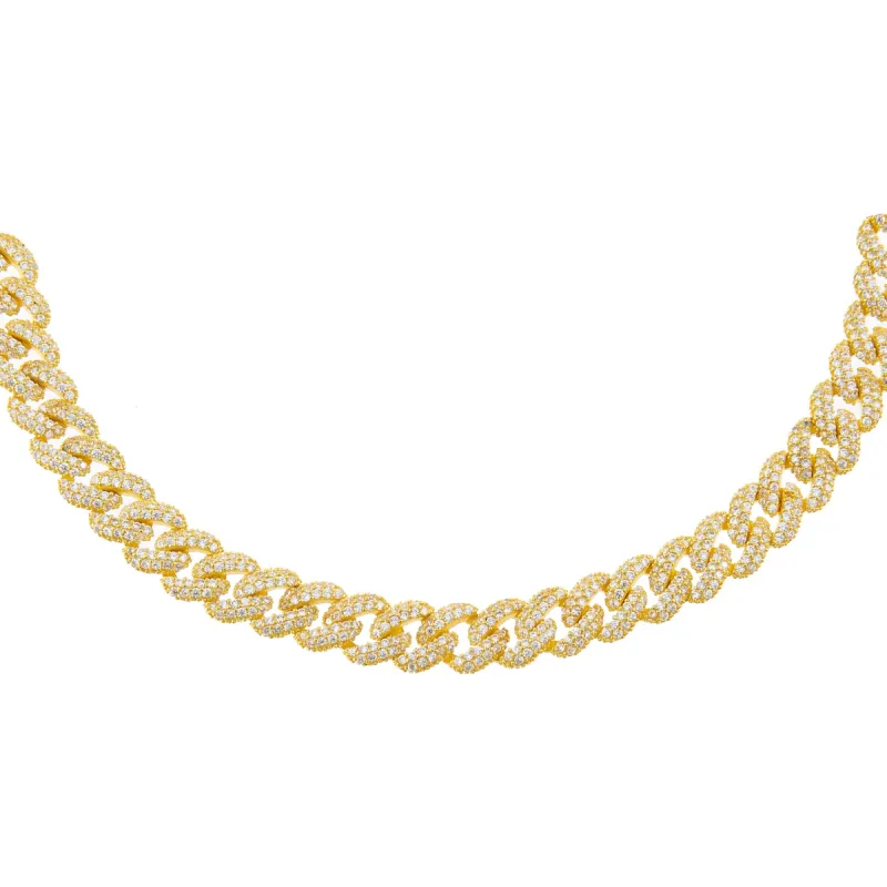 Pavé Chain Link Choker sold by Adina Eden's