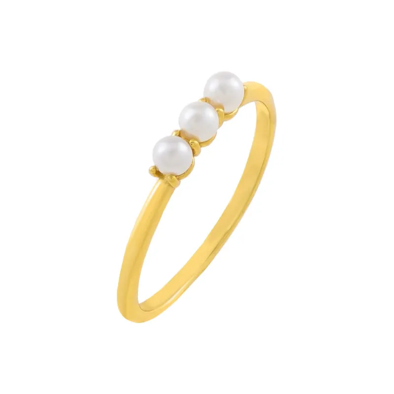 Triple Pearl Ring sold by Adina Eden's