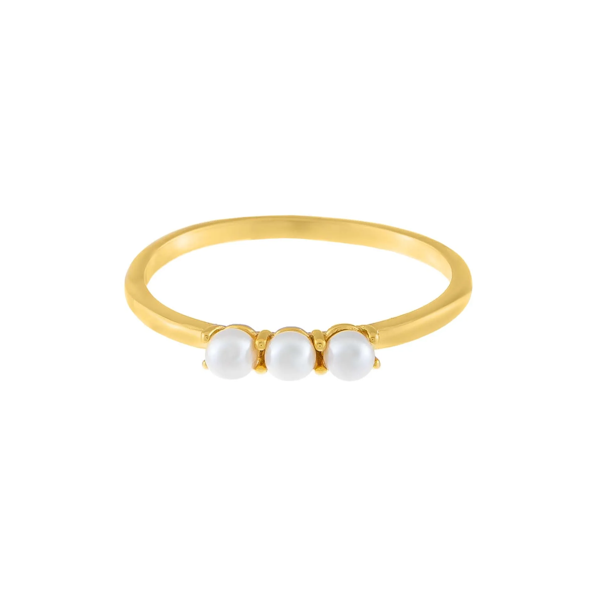 Triple Pearl Ring sold by Adina Eden's product image thumbnail 4