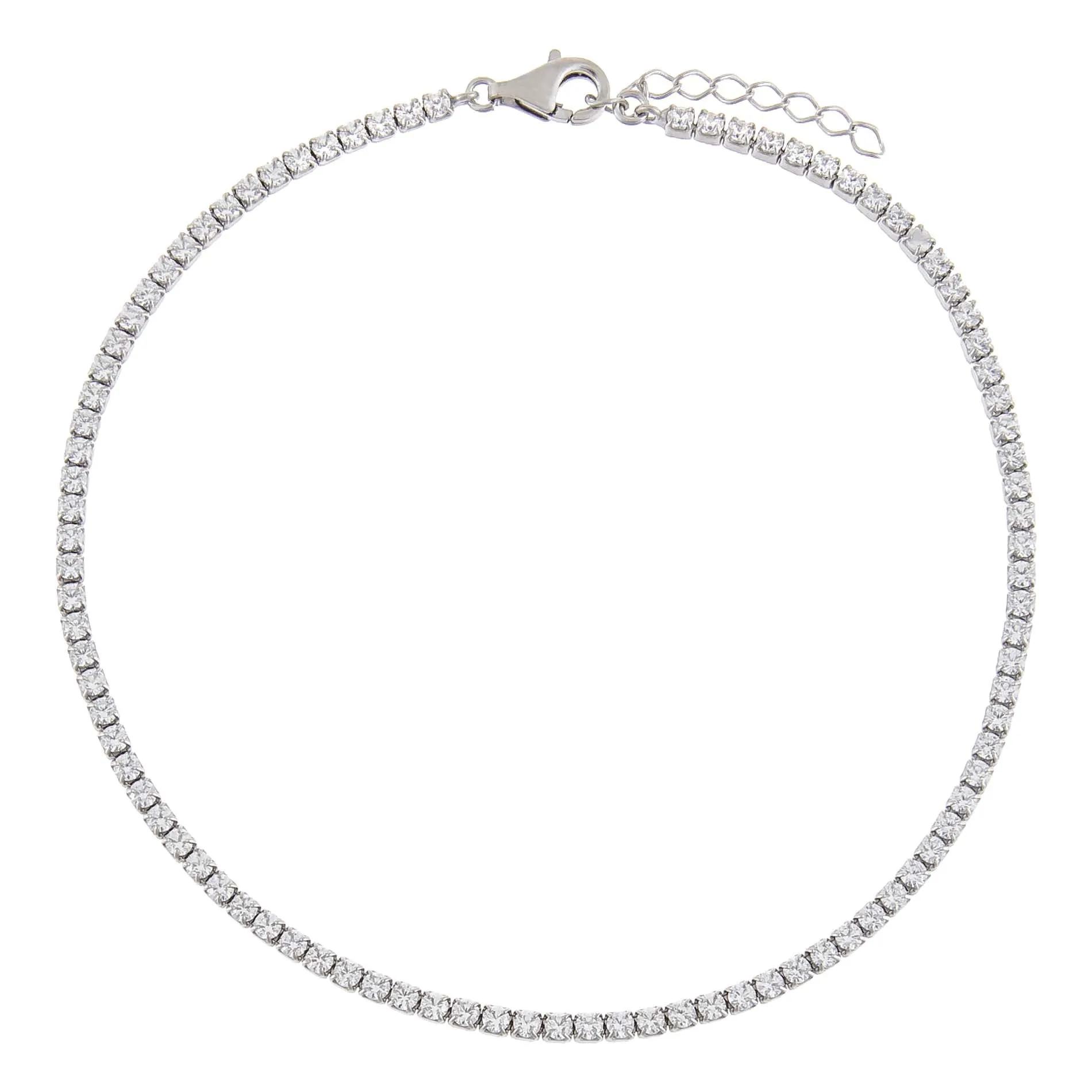 Thin Tennis Anklet sold by Adina Eden's product image thumbnail 3