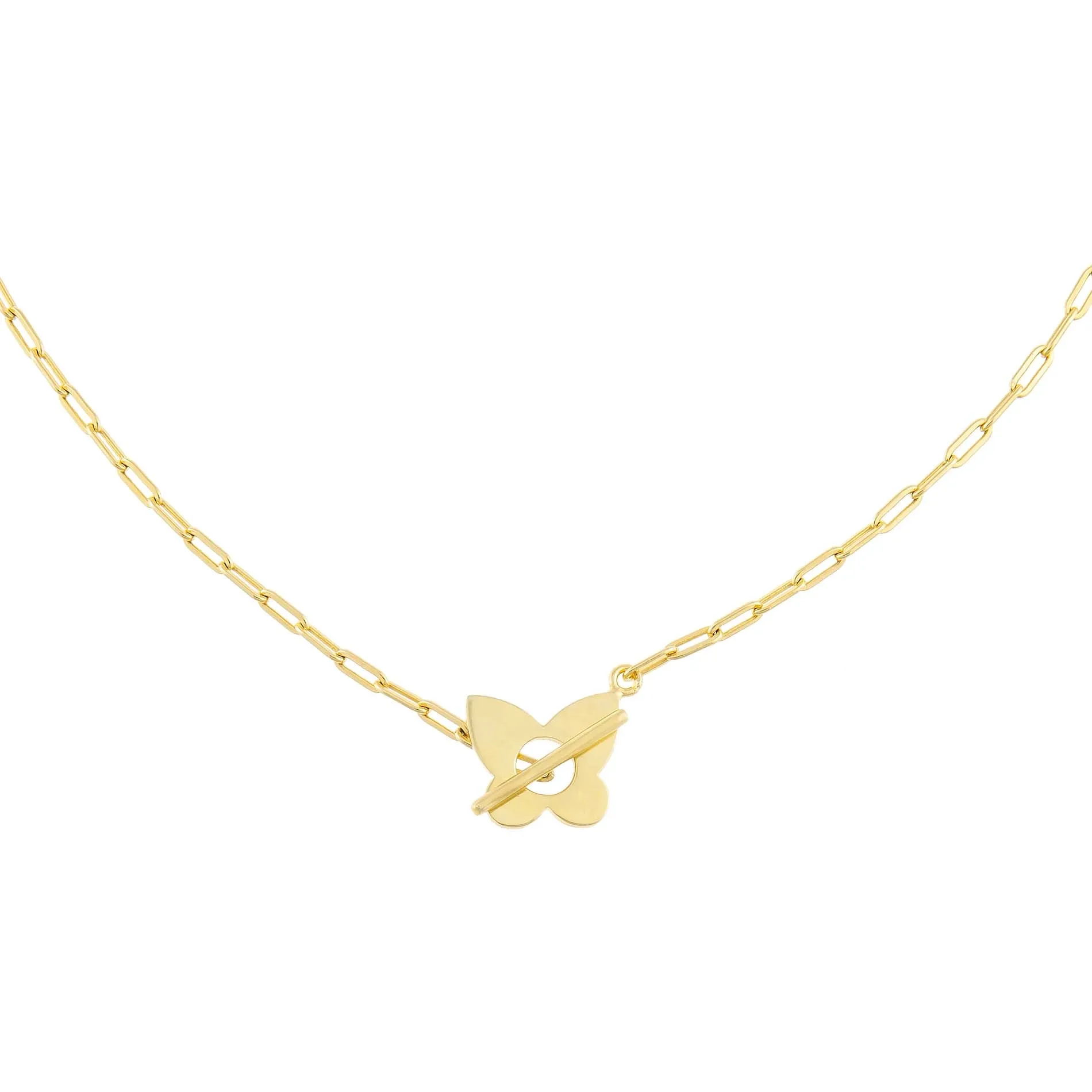 Open Butterfly Toggle Link Necklace sold by Adina Eden's