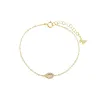 Pave X Baguette Marquise Chain Bracelet sold by Adina Eden's