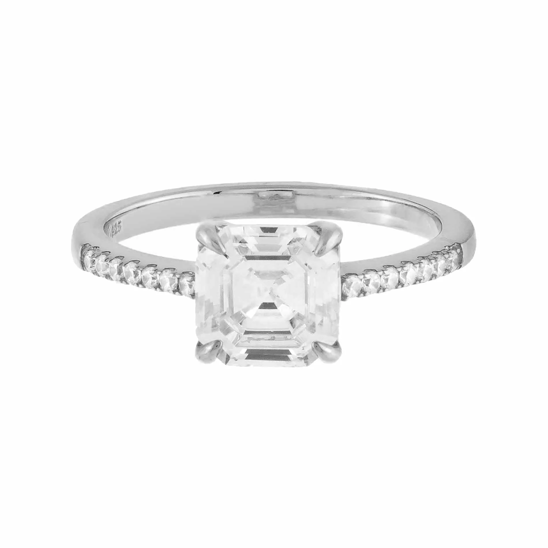 Pavé Emerald Travel Ring sold by Adina Eden's product image thumbnail 5