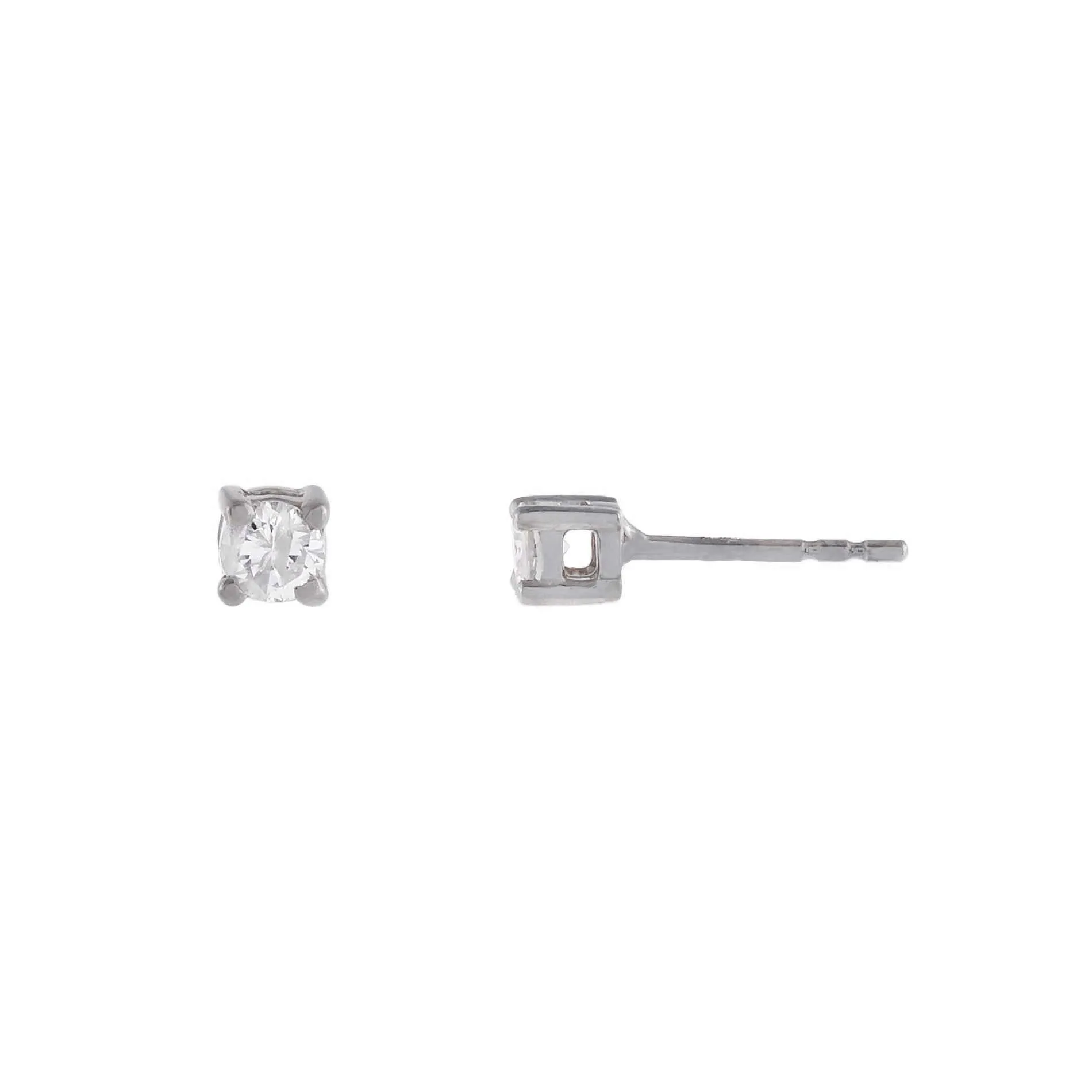 Diamond Tiny Stud Earring 14K sold by Adina Eden's product image thumbnail 4